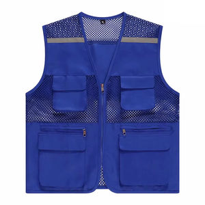 Uniforme de sécurité publicitaire avec logo personnalisé-100% gilet réfléchissant orange en maille de polyester veste haute visibilité classe 2 vêtements de travail respirants - Product Image 3