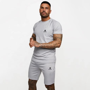 เสื้อยืดแขนสั้นผู้ชาย คอกลม ผ้าฝ้าย 100% ระบายอากาศ แห้งเร็ว สไตล์ลำลอง สำหรับฤดูร้อน ชุดเซ็ต - Product Image 2