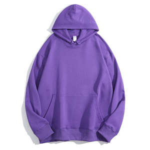 Sweat à capuche d'hiver surdimensionné de qualité supérieure pour unisexe de haute qualité poids lourd personnalisé sans cordon épais teint uni brodé - Product Image 4