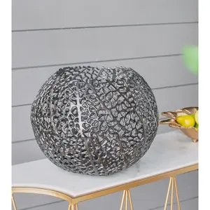 Florero de Hierro Moderno de Estilo Costero, Elegante Decoración Ecológica Hecha a Mano para Mesa, por Zahid Exports - Product Image 1
