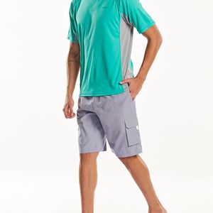 T-shirt de natation pour homme, performance, séchage rapide, compression, vêtements de sport aquatique avec manches imprimées anti-UV, rash guard pour MMA - Product Image 4