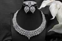 Ensemble collier, bracelet et boucles d'oreilles en argent sterling 925 avec diamants de laboratoire, coupe excellente, bijoux personnalisés, cadeau incroyable pour elle