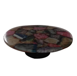 สไตล์ที่ดีหินอ่อนยืนเค้กเป็นมิตรกับสิ่งแวดล้อมธรรมชาติขัด Handcrafted โลโก้ที่กำหนดเองงานแต่งงานใช้สำหรับการขาย - Product Image 3