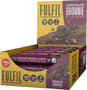 Barres protéinées et vitaminées Fulfil (15 x 40g) - Saveur Brownie au chocolat - Product Image 1