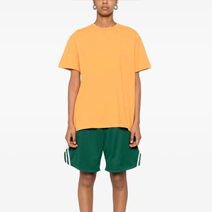 T-shirt en coton à col rond pour unisexe-haut décontracté de couleur unie simple, style basique confortable, un must-have pour un usage quotidien - Product Image 6