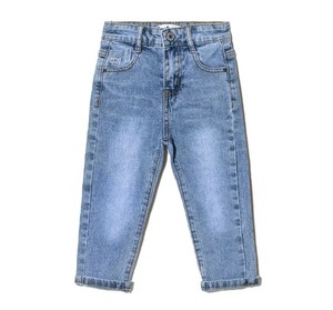 กางเกงยีนส์ทรงตรงลำลองสำหรับเด็ก ผ้าฝ้าย 100% เป็นมิตรต่อสิ่งแวดล้อม ยืดหยุ่นได้ พร้อมตกแต่งตามสั่ง - Product Image 6