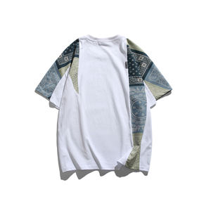 เสื้อยืดฮิปฮอปโอเวอร์ไซส์สำหรับผู้ชายผ้าคอตตอน100% ไหล่ขนาดใหญ่พิมพ์ลายพัฟตามสั่งสำหรับฤดูร้อน - Product Image 4