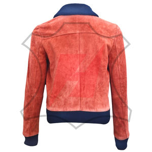 แจ็คเก็ตหนังกลับผู้หญิงรุ่นใหม่มาแรง สไตล์สตรีทแวร์สั่งตัดได้ ระบายอากาศดี ขายดี - Product Image 2