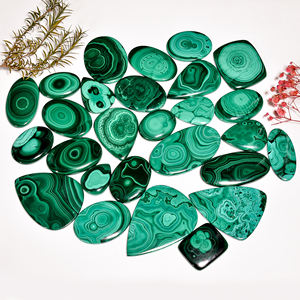 Lot de Malachite Naturelle Pierres Précieuses Naturelles Lot de Pierres Lâches Vente en Gros Cabas Mix Shape Cabochon lot - Product Image 1