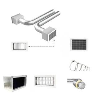 Kit de Instalación Rápida para Registros y Rejillas de Plenum de 2 Zonas con 150/160 Conexiones - Product Image 1