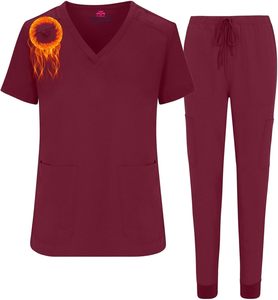 À la mode En Gros Jogger Scrubs Uniformes Ensembles Coton Polyester Gommage Médical Costumes Médecins Infirmières Hôpital Logo Personnalisé 2025 - Product Image 5
