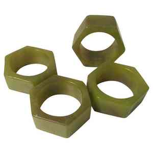 Fancy Resin Napkin Rings for Hotel and Restaurant High Quality Handcrafted Napkin Ring Holder Wedding Decoration Napkin Holder - Product Image 1