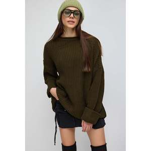 Pull en tricot décontracté surdimensionné à coupe standard - Product Image 2