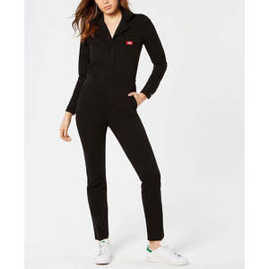 Tuta Intera da Donna Dickies a Collo Alto in Tela Nera con Stampa Unica per Feste e Streetwear, Taglia Media - Product Image 1