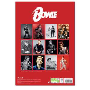 Calendario de Escritorio Personalizado de David Bowie 2025, Calendario de Pared, Material de Papel para Impresión, para Uso en Oficina y Hogar, con Función de Reloj - Product Image 4