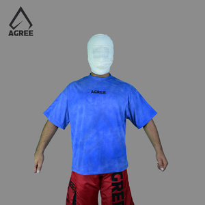 เสื้อทีเชิ้ตผู้ชายทรงโอเวอร์ไซส์ผ้าคอตตอนผ้า100% แห้งเร็วแขนสั้นพิมพ์ลายดิจิตัลโลโก้ออกแบบได้ตามต้องการ - Product Image 2