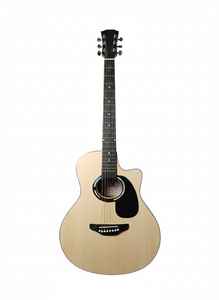 Guitarra Acústica Solobeat de 40 Pulgadas con Cutaway Natural, Cuerpo de Caoba, 6 Cuerdas de Acero, Diapasón de Palisandro, Madera de Tilo Pulida - Product Image 4
