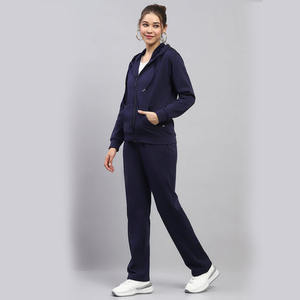 ชุดวอร์มกีฬาผู้หญิงแบบ 2 ชิ้น ปี 2025 คุณภาพสูง โลโก้สั่งทำได้ ไซส์ใหญ่ ผ้าฟลีซคอตตอน 100% ระบายอากาศได้ดี - Product Image 3