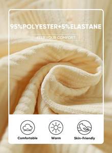 Vêtements décontractés chauds d'hiver pour hommes Ensembles de vêtements d'extérieur 2 pièces Vêtements de détente tricotés respirants comprenant des pulls et des pantalons à motif solide - Product Image 2