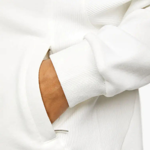 Vêtement de sport surdimensionné à la mode 2026, veste à capuche zippée, couleur unie, sweat-shirts de sport côtelés pour femmes, vente chaude OEM - Product Image 5