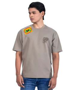 Camiseta de Corte Cuadrado con Estampado Serigrafiado Personalizada para Hombre, Talla Grande, 160g, 100% Algodón, Logotipo Frontal - Product Image 1