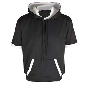 ชุดเซ็ตเสื้อฮู้ดดี้และกางเกงขาสั้นสองชิ้น สีสันแบบกำหนดเอง สำหรับผู้ชายและผู้หญิง ชุดลำลองฤดูร้อน - Product Image 3