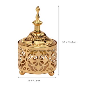 Gold Color <b>Tree</b> Branch Shape Holder and Burner <b>Stand</b> and Bowl Shape Metal Pink Color Burner Best Quality Attractive Supplies - Product Image 5