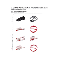 Câble Lightning certifié Apple MFi 1M rose - STYLECOLOR - Câble de synchronisation de données et de charge