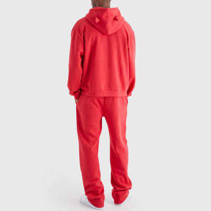 Sweat à capuche baggy personnalisé de haute qualité sérigraphié et pantalon de survêtement ensemble deux pièces survêtement vintage délavé à l'acide survêtement pour hommes - Product Image 4