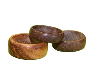 Bracelets ronds en bois faits à la main de la meilleure qualité, unisexes, ensemble de bijoux fantaisie décontractés, finition naturelle tendance, anniversaire, mariage, femme - Product Image 1