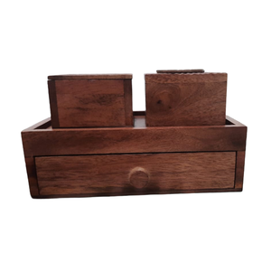 Regalo Árabe de Ramadán, Mubkhar de Madera, Quemador de Incienso, Juego de Cajas con Cajón, Aroma a Rosa, Incensario de Medio Oriente, Artesanía de Calidad - Product Image 6