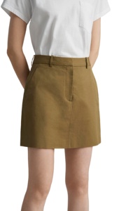 Jupe courte moulante unie à taille basse pour femme, style crayon, coupe ajustée - Product Image 2