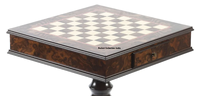 Table d'échecs de 16 pouces avec tiroir/table d'échecs en bois de 16 pouces pour jouer aux échecs/table d'échecs de haute qualité pour hôtels