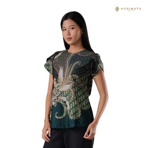 Blusa Batik Premium para Mujer, Producto PJG de Alta Calidad, Hecha a Mano en Indonesia con Algodón Fino de los Años 50 - Product Image 4