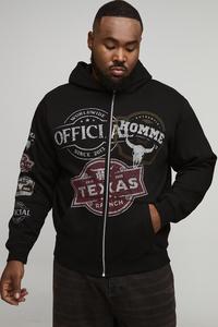 Zipper Cotton <b>Polyester</b> <b>Hoodie</b> Custom 450gsm <b>Hoodie</b> Streetwear Fashion Blend Heavyweight <b>Hoodie</b> - Product Image 2