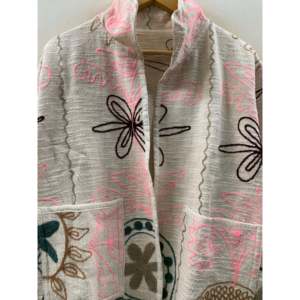 Veste Bagh en tissu respirant couleur ivoire pour le printemps - Product Image 4