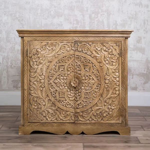 Meuble de rangement de qualité supérieure pour la maison, commode moderne en bois sculpté à la main, buffet de rangement en gros - Product Image 1