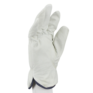 ถุงมือทำงานหนังแพะลายวัวถุงมือขับรถตัดป้องกันการกระแทกใช้งานทั่วไป - Product Image 5