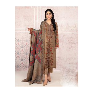 Combinaisons de pelouse pour femmes/robe d'été vêtements pour femmes/robe de femme pakistanaise shalwar kameez dupatta en vente pour produit - Product Image 6