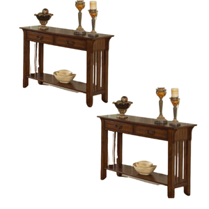 Meuble de buffet de meuble de rangement en bois de vente chaude pour le salon avec deux tiroirs de couleur marron Style européen - Product Image 2