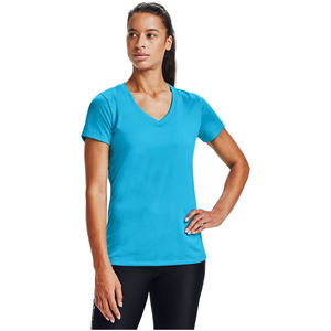 Camiseta Negra con Cuello en V para Mujer, Cómoda, Básica, para Uso Diario, al por Mayor - Product Image 3