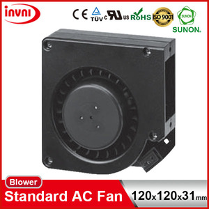 Standard SUNON 12031 Mini 120mm 120x120 Petit D'échappement AC 100V 115V 110V Ventilateur Centrifuge Ventilateur 120x120x31mm (AB1123-HBL GN) - Product Image 2