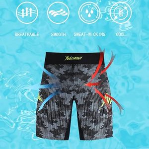 กางเกงมวย MMA คุณภาพสูงสำหรับผู้ชาย พร้อมโลโก้แบบกำหนดเอง พิมพ์ลายแบบ Sublimation ระบายอากาศได้ดี เอวยางยืดสูง ผ้า Oxford สปอร์ต - Product Image 4
