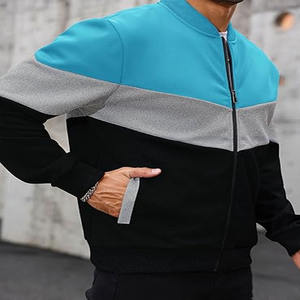 Vestes doublées coupe-vent pour hommes en gros brodées avec logo grec style universitaire téléchargées par Dress Sports - Product Image 5