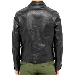 EW แฟชั่นฤดูใบไม้ร่วงเสื้อแจ็คเก็ตหนังแท้เข้ารูปปกตั้งของผู้ชายใหม่คุณภาพระดับพรีเมียมผลิตในปากีสถาน - Product Image 3