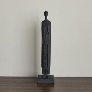 Sculpture artistique de cheval en métal noir Pièce de déclaration élégante idéale pour la maison de luxe ou la décoration de bureau contemporaine - Product Image 3