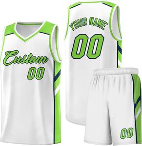 Uniformes de baloncesto sin mangas de poliéster con estampado personalizado 2025, conjunto de ropa de equipo, malla transpirable de secado rápido, diseño OEM ODM con cuello en V - Product Image 6