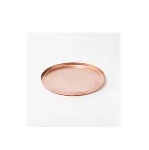 Bandeja de cobre Mesa Decorativa Diseñador sólido Hecho a mano Bandeja de cobre hecha a mano - Product Image 5