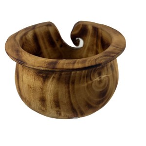 Bol à fil en bois lisse, éco-responsable, fait main, portable et léger, organisateur d'accessoires de tricot, style unique et simple, pour crochet - Product Image 4