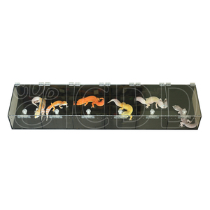 Vitrines pour reptiles de qualité commerciale OEM pour <span class=keywords><strong>python</strong></span> vert, cadre en aluminium, façade en acrylique, accès frontal, compatible LED, réponse 24h - Product Image 1